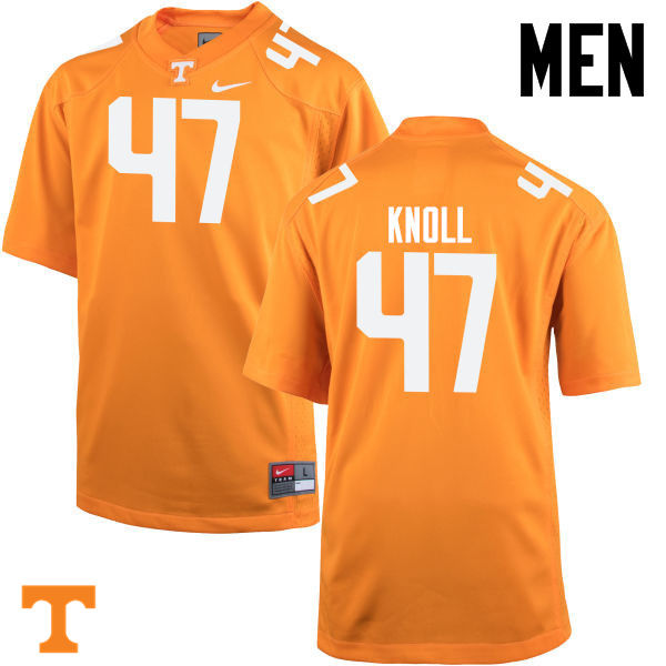 Men #47 Landon Knoll Tennessee Volunteers College Football Jerseys-Orange